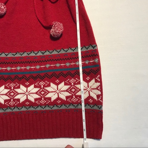🛑 SOLD! Grane Holiday pompom winter sweater dress - Picture 7 of 8